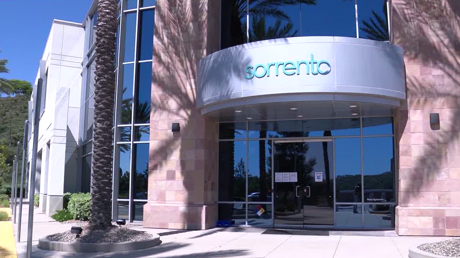 Sorrento Therapeutics headquarters in San Diego's Sorrento biotech valley. (Photo internet reproduction)