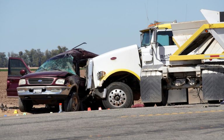 Thirteen die in collision of truck, crowded SUV near U.S.-Mexico border