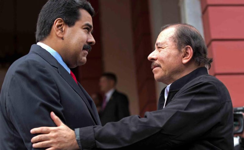 Nicolás Maduro and Daniel Ortega (Photo Internet Reproduction)