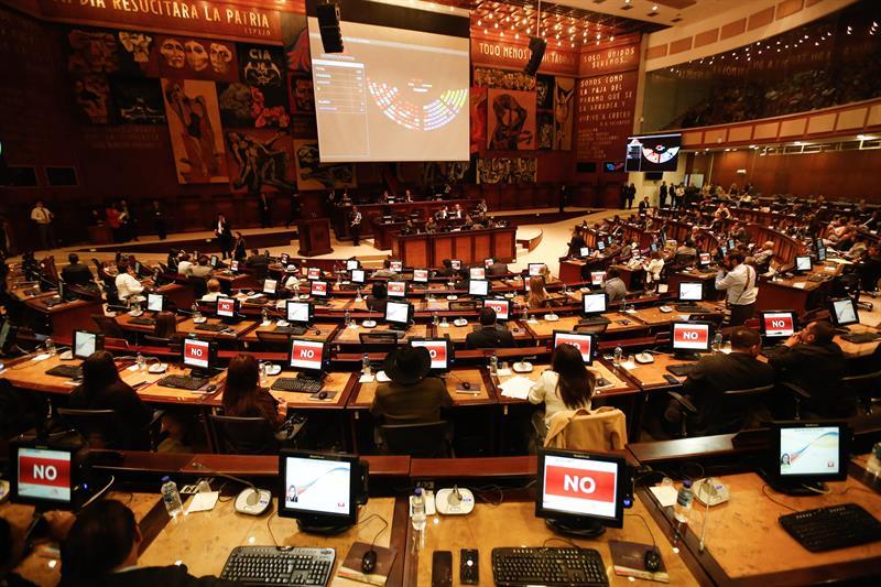 Inaugural session of Ecuador's parliament suspended due to lack of agreement