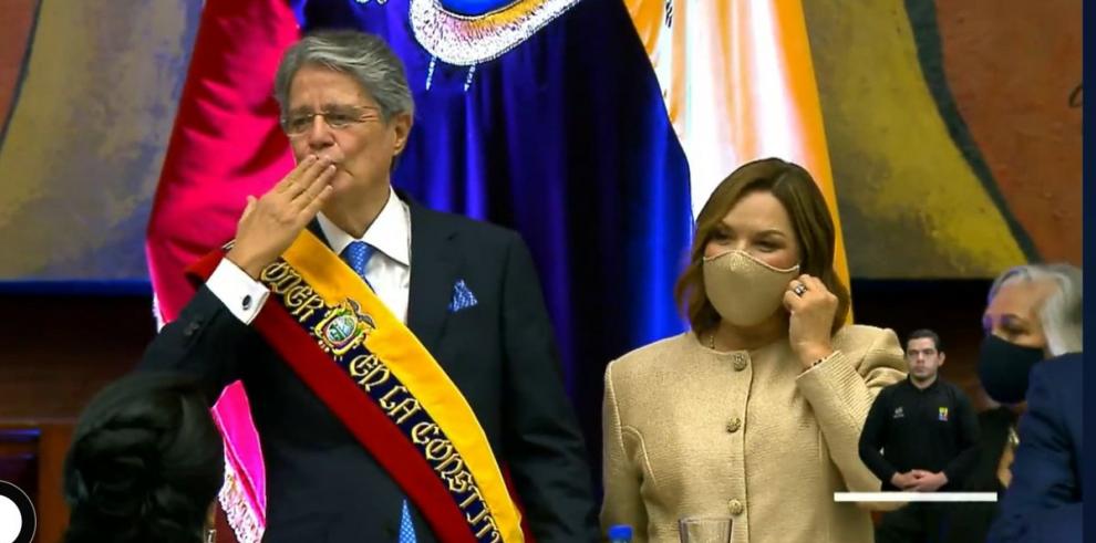 Guillermo Lasso was sworn in Monday as the new president of Ecuador