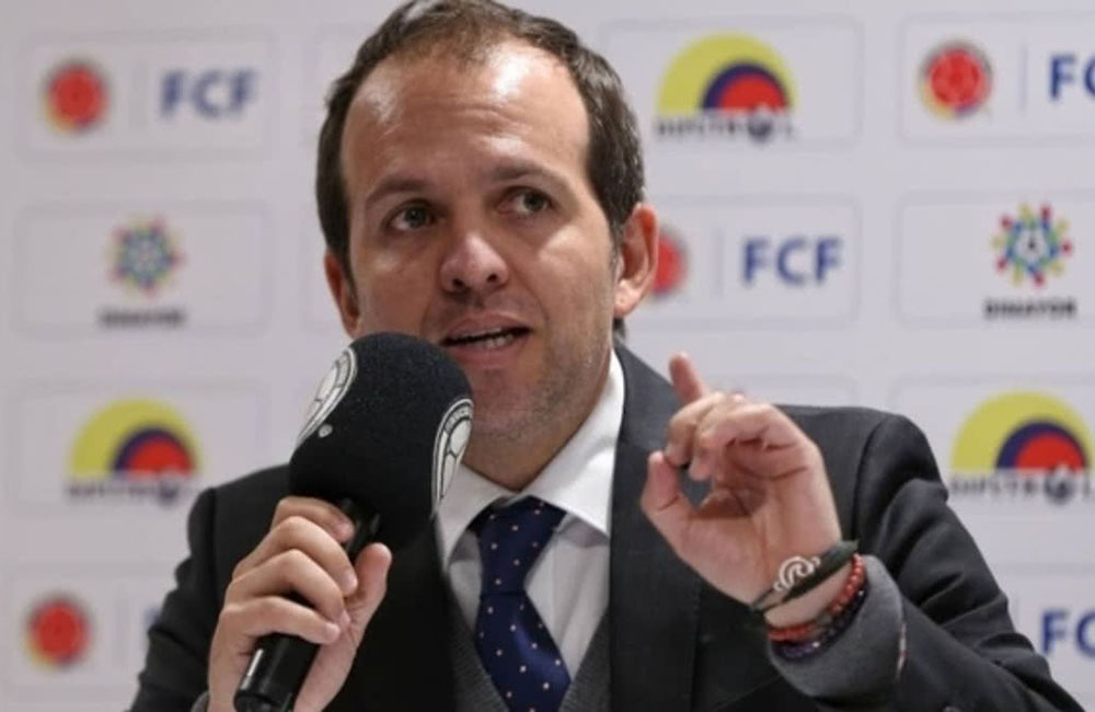 The Colombian Minister of Sports, Ernesto Lucena