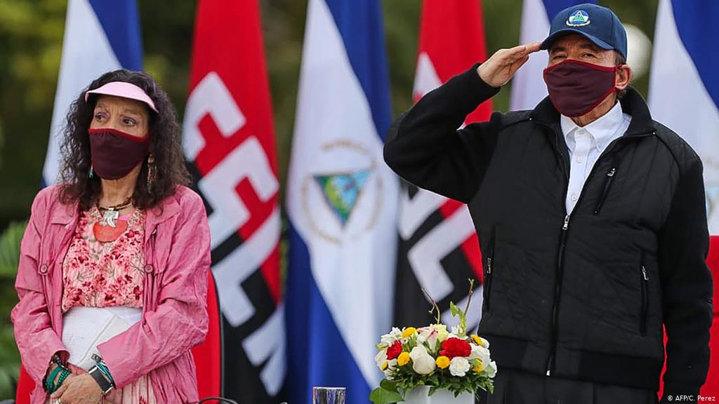 President Daniel Ortega and his wife. (Photo internet reproduction)