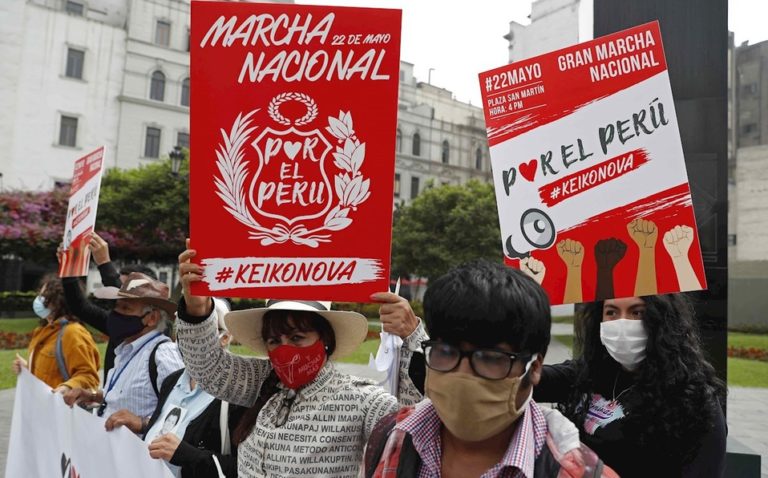 Peru: Opposition coalition calls national march against Keiko Fujimori for Saturday