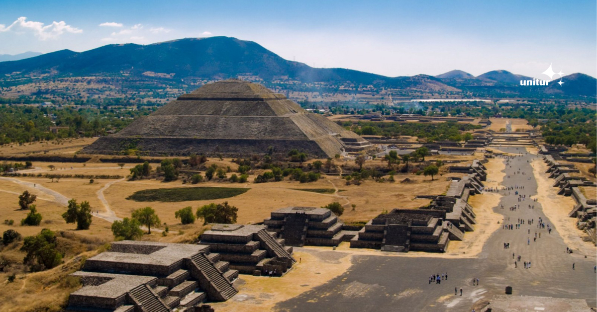 Teotihuacan, about 30 miles (50 km) northeast of Mexico City