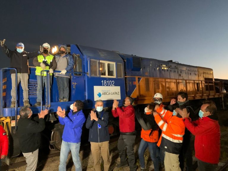 Train line between Bolivia and Chile, closed since 2005, reopened