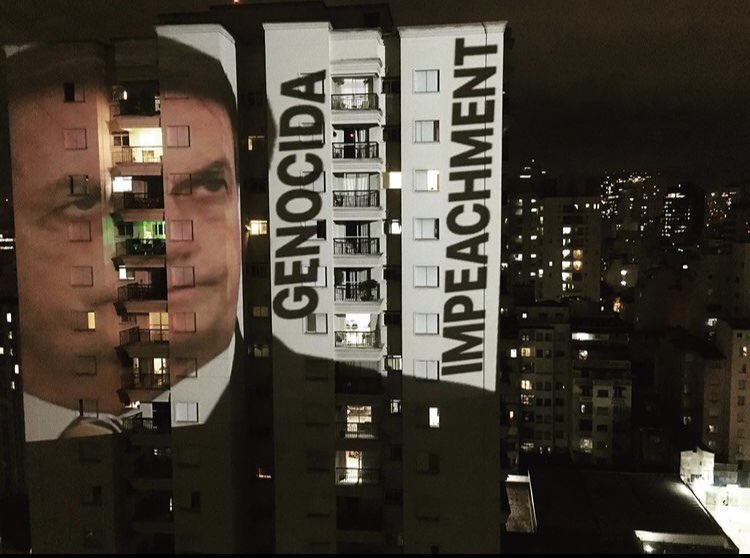 Many Brazilians answered his speech with loud pots and pans, shouts of "Bolsonaro out," and honking of horns in several country cities