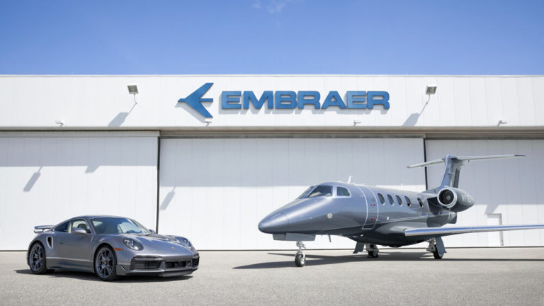 Brazil’s EMBRAER delivers 1st limited edition jet in partnership with Porsche