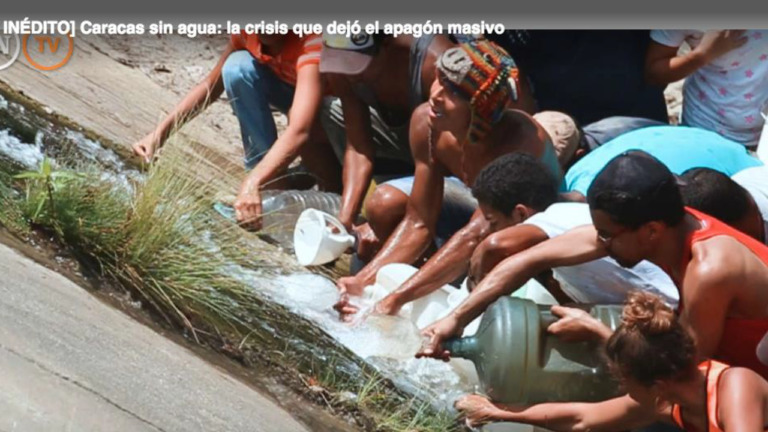 More than 90% of Venezuelans lack continuous drinking water, according to the opposition