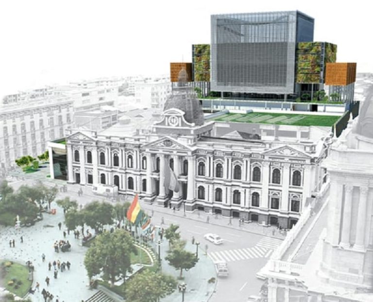 New Bolivian Parliament building with indigenous details to leave colonialist era behind