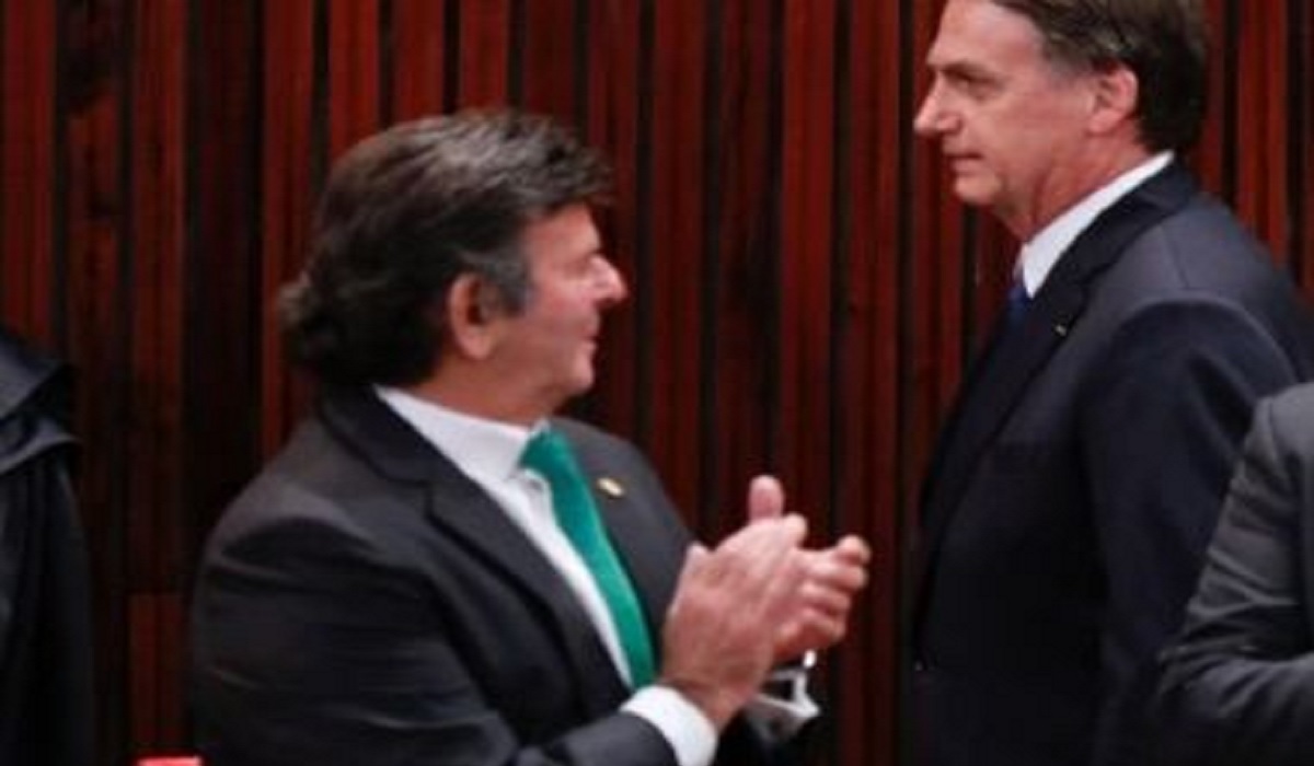 Luis Fux and Jair Bolsonaro. (Photo internet reproduction)
