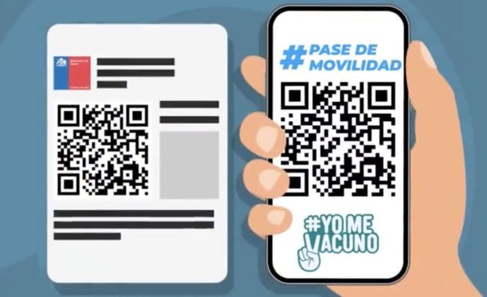 Chile mobility pass. (Photo internet reproduction)