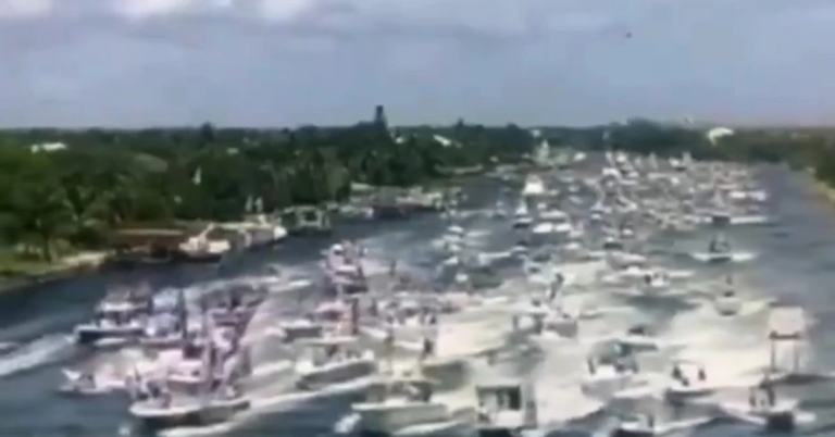 Cuban-Americans sail from Miami in fleets bound for Cuba