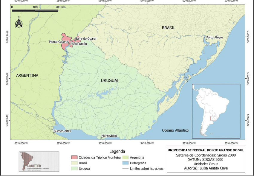 The project would consist of a 12-kilometer stretch, 1,780 meters of which would be a bridge over the Uruguay River (Photo internet reproduction)