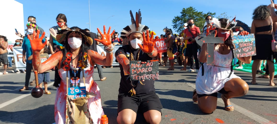 Indigenous Peoples of Brazil stand up.