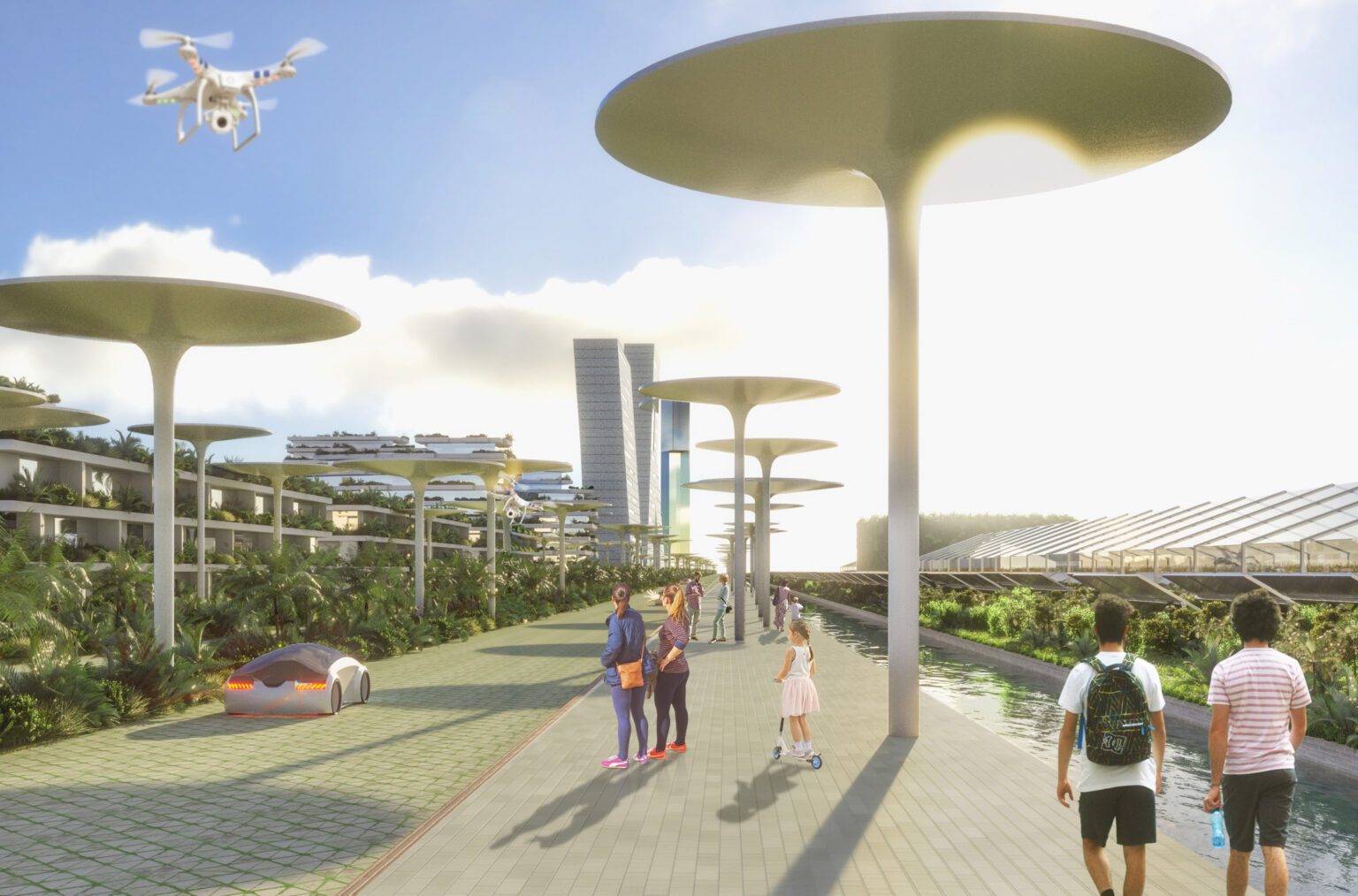 Smart Forest City Cancun road. (Photo internet reproduction)