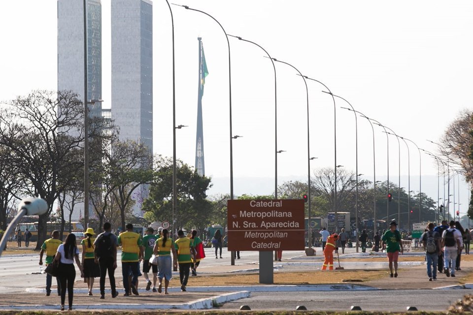 Esplanade in Brazil's capital Brasilia. (Photo internet reproduction)