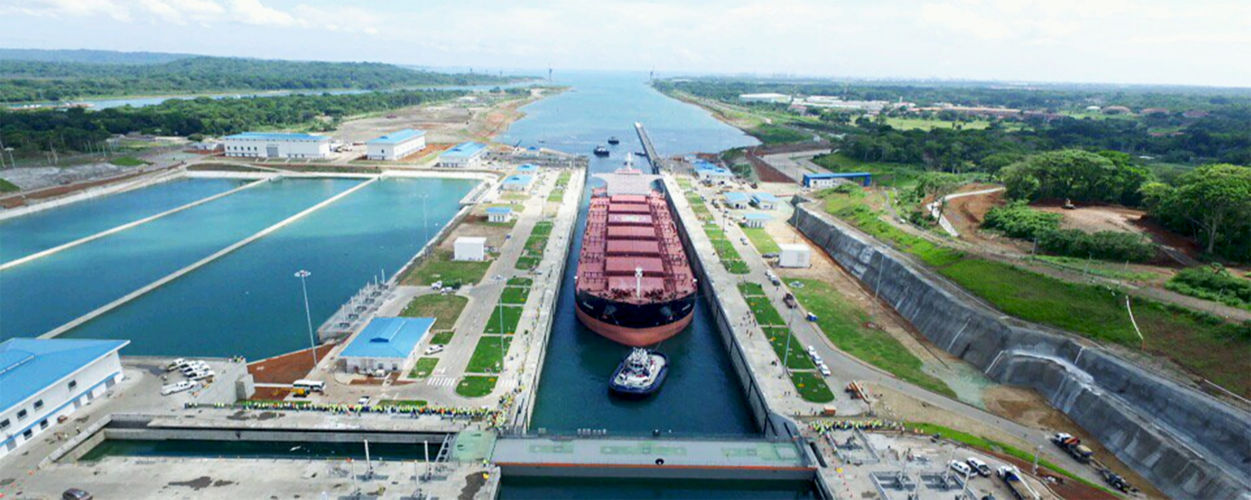  Panama canal faces challenging situation due to water shortage. (Photo Internet reproduction)