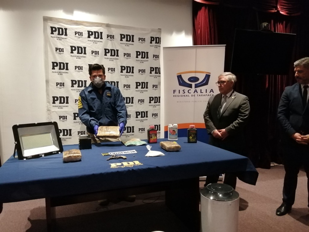 The regional prosecutor of Chilean Tarapacá region, Raúl Arancibia, addressed the report of the "Observatory of Drug Trafficking in Chile", which was released yesterday