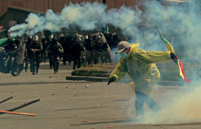 Bolivian police and coca farmers clash again during day of protests