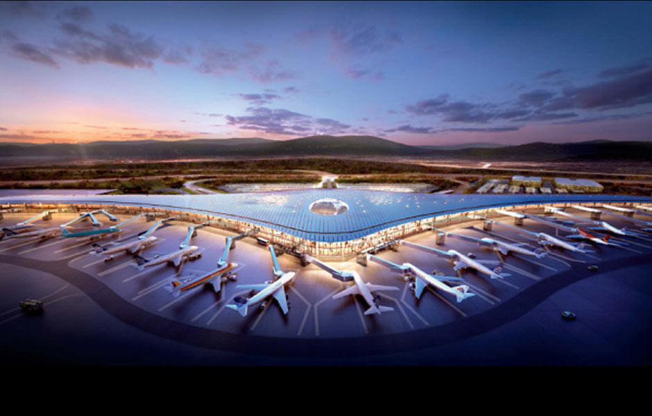 This is how the new Tocumen airport in Panama should look when it is completed.