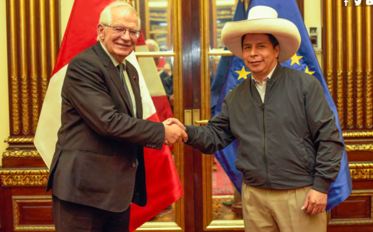 Peru’s President meets with EU’s Borrell and calls on European investors