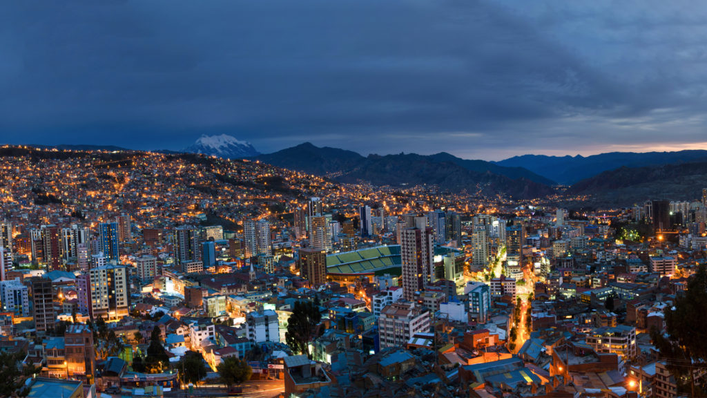 La Paz, Bolivia. (Photo internet reproduction)