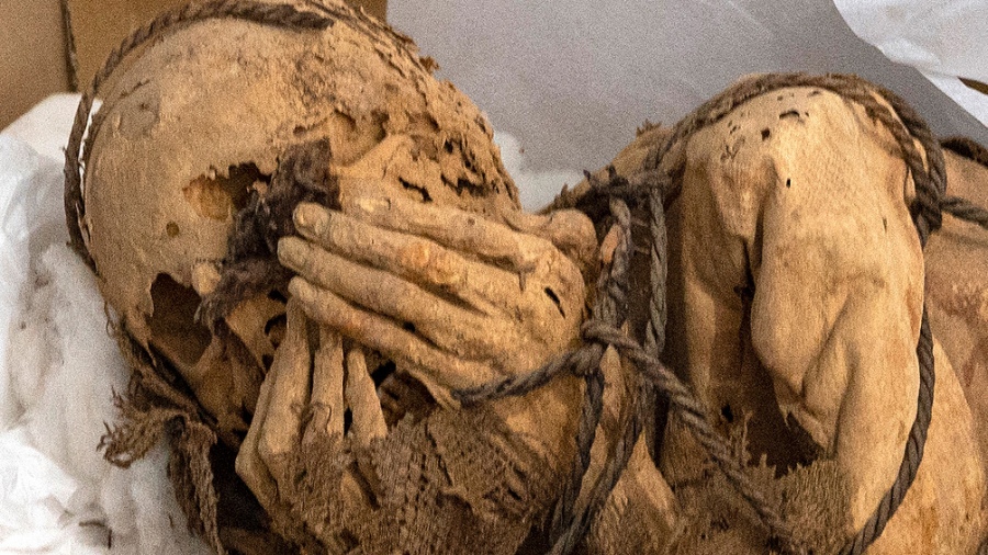 The mummy would have been buried between 800 to 1200 AD