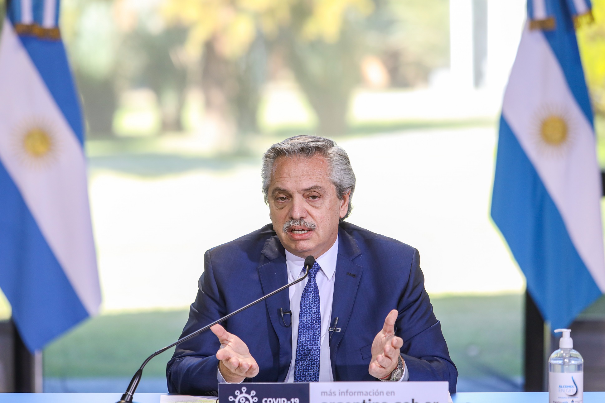 Argentine President Alberto Fernández.