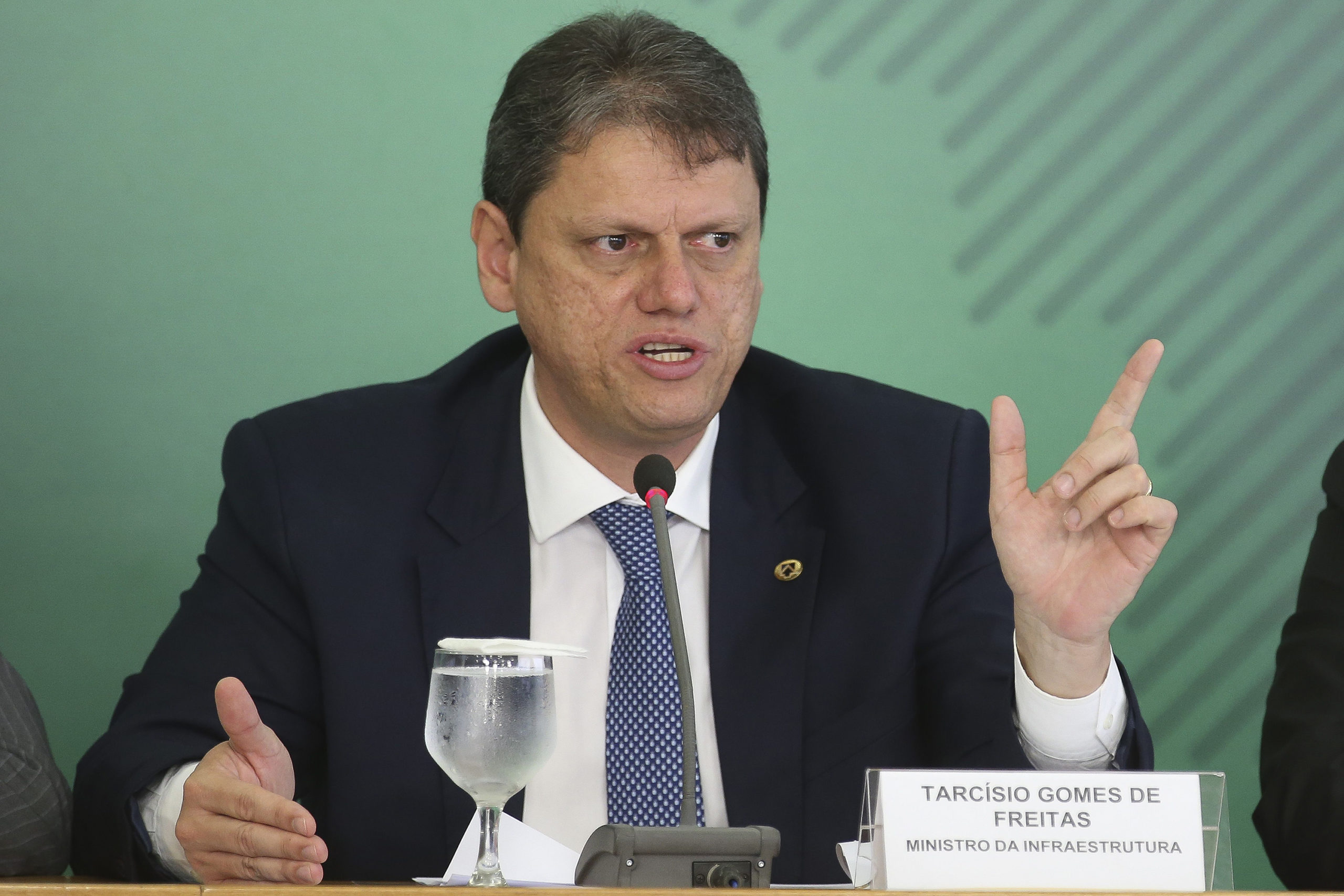 Brazil's Minister of Infrastructure, Tarcísio Gomes de Freitas.