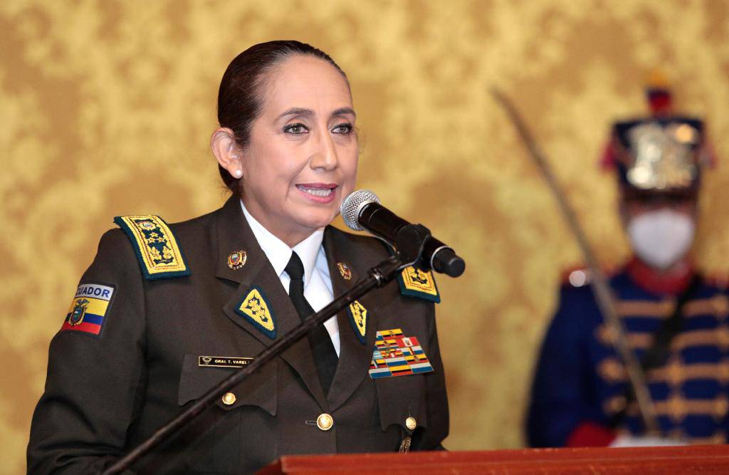 Tannya Varela, who served as chief of staff, became the first woman in the history of Ecuador to hold the position of commander-general of the Ecuadorian Police.