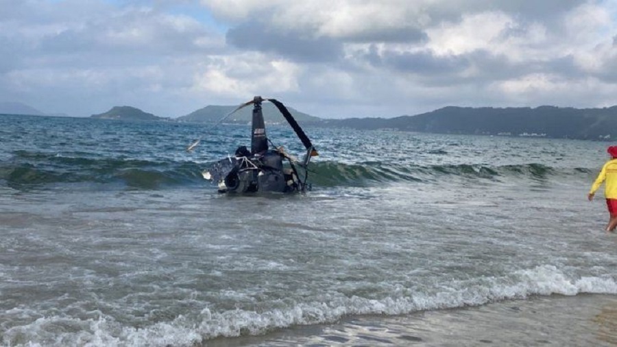 Argentine tourists injured after helicopter crash in Florianopolis