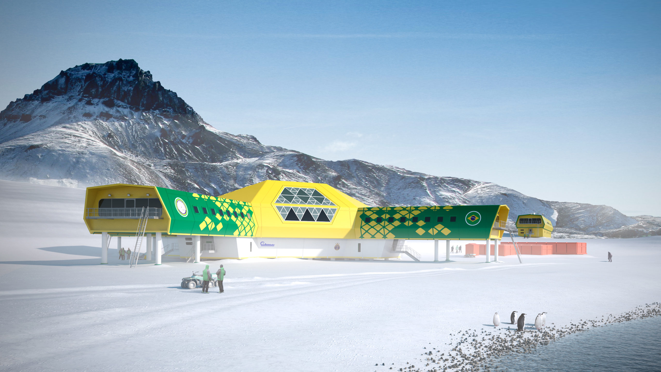 Colorful proposals for a sustainable polar scientific research facility on King George Island that was however not considered. (Photo internet reproduction)