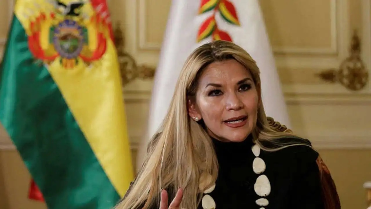 Bolivia's former de facto president, Jeanine Áñez.