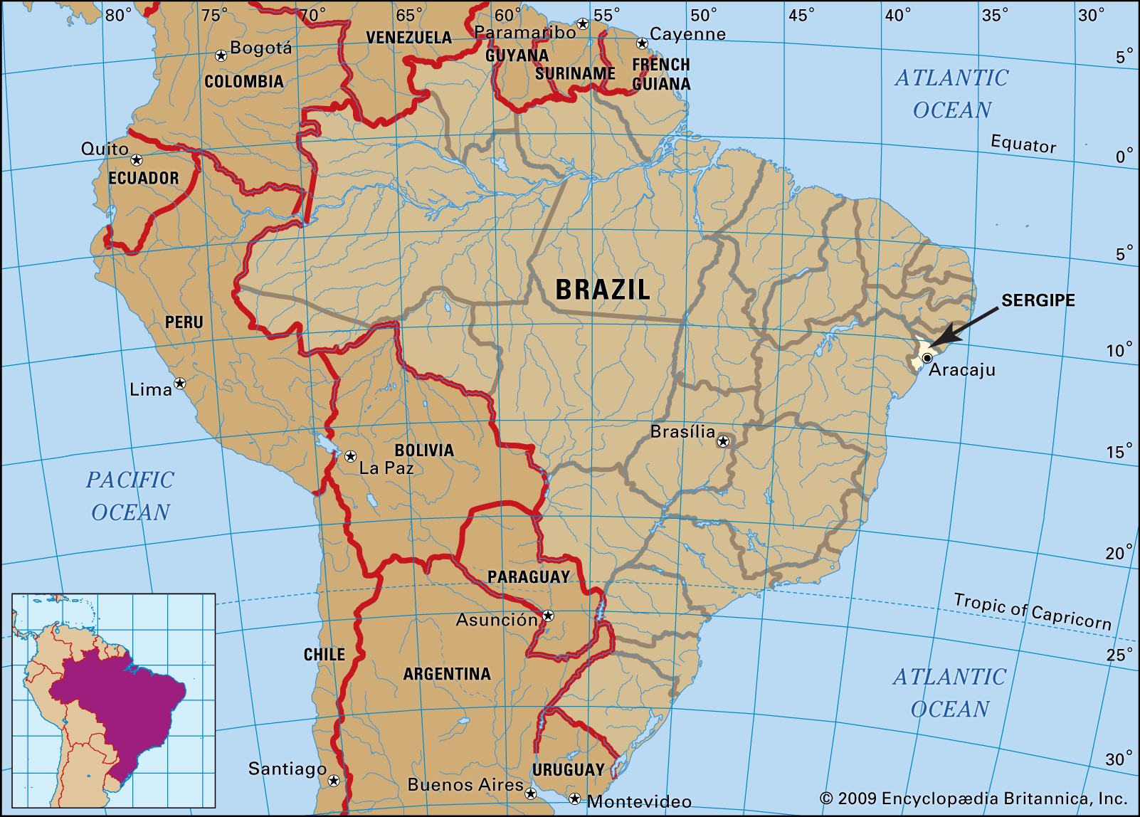 map-Sergipe-Brazil