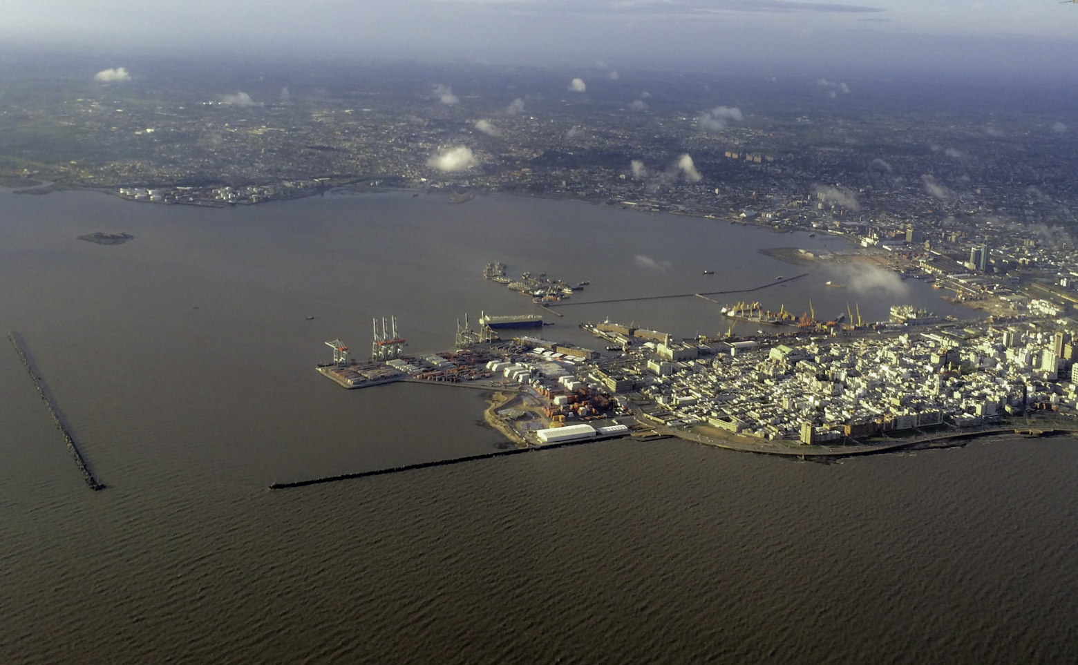 The port of Montevideo.