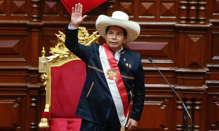 President of the Congress of Peru urges Pedro Castillo to leave office