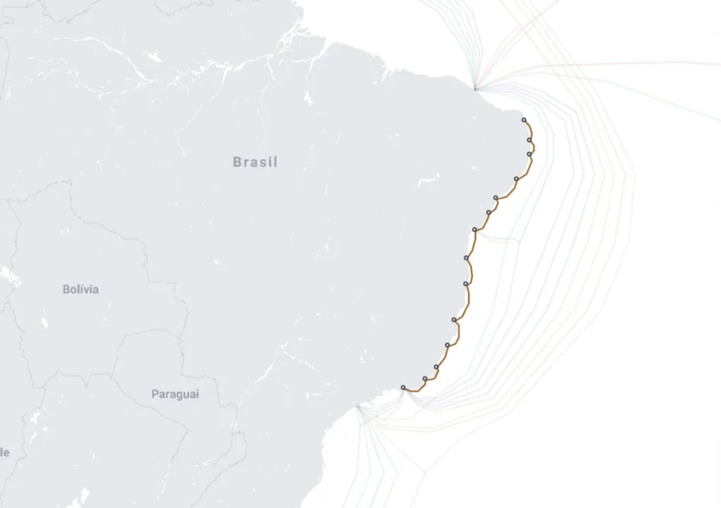 The world is connected by hundreds of submarine cables that enable Internet services in several countries.