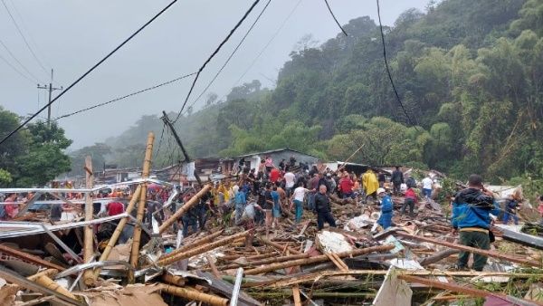 Landslide kills at least 11 in Colombia. (Photo internet reproduction)