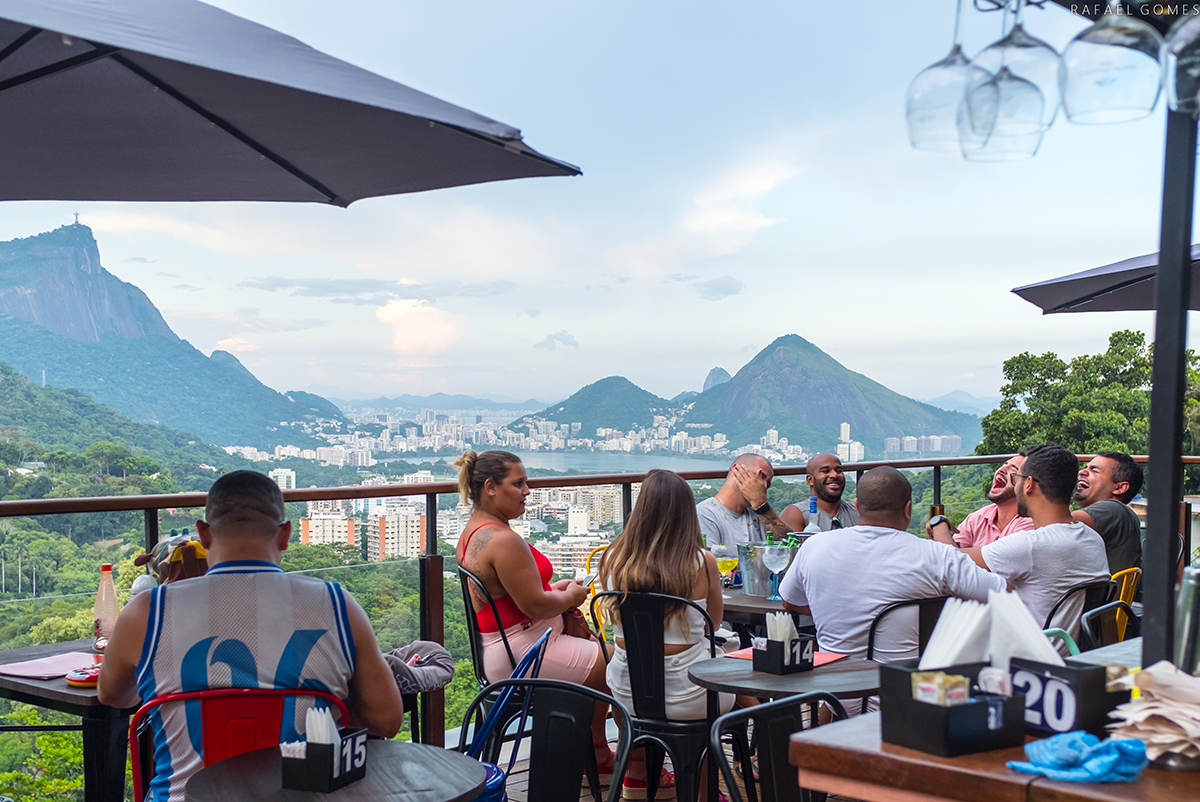 The original Mirante da Rocinha restaurant on the favela's slopes in Rio de Janeiro.