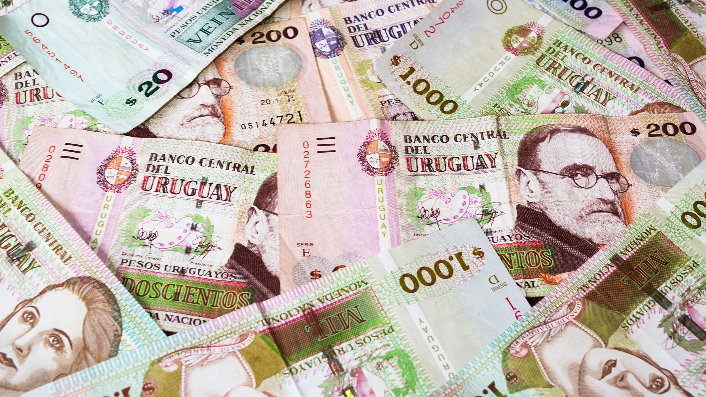 Uruguayan peso. (Photo Internet reproduction)