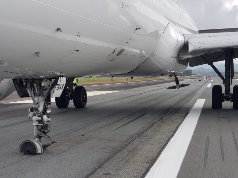 Latam aircraft forced to make emergency landing in Colombia: Landing gear caught fire on impact