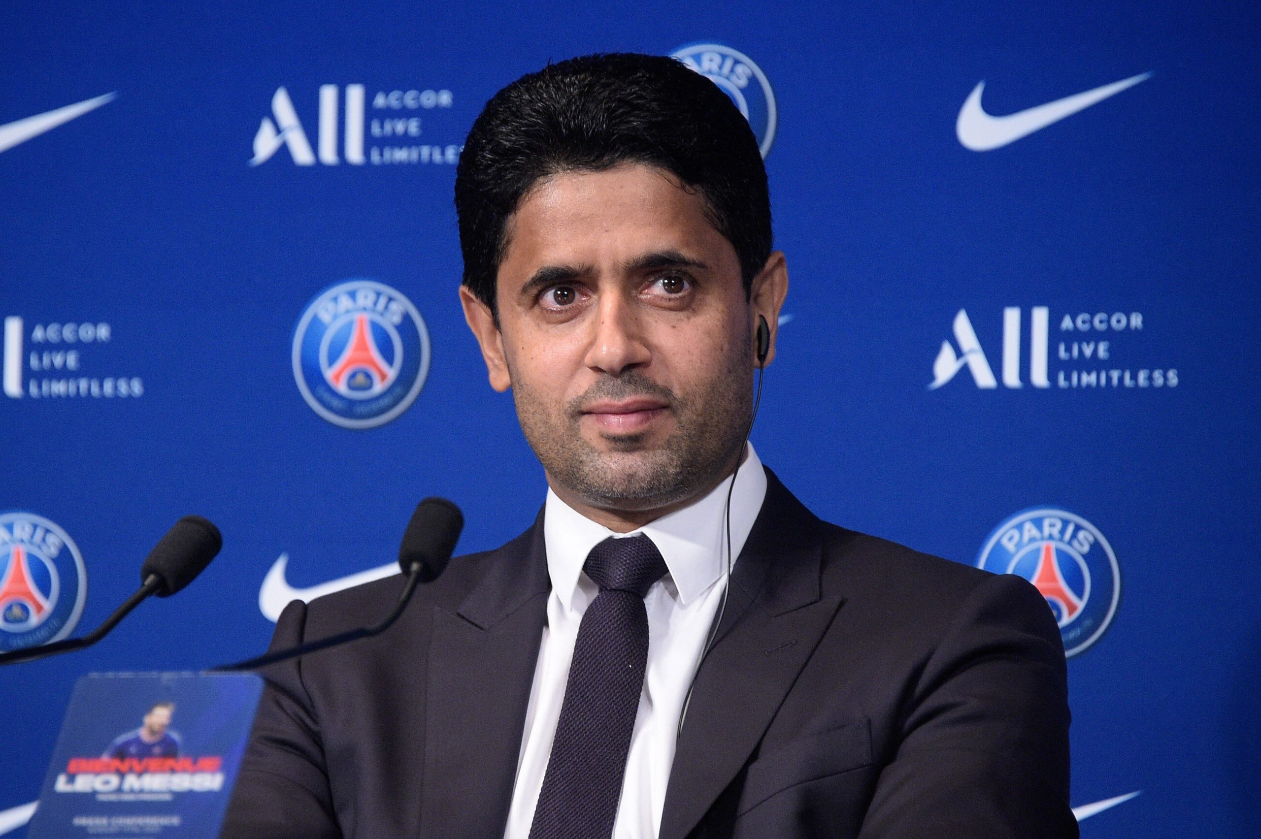 Nasser Al-Khelaifi, QSI's chairman and PSG's president.