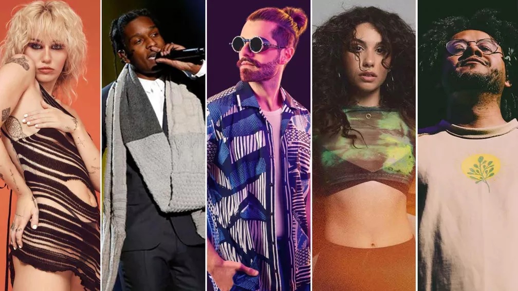 Miley Cyrus, A$AP Rocky, Alok, Alessia Cara, and Emicida sing on day 2 of Lollapalooza Brazil 2022.