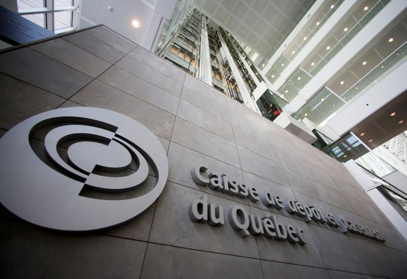 The Caisse de depot et placement du Quebec building is seen in Montreal