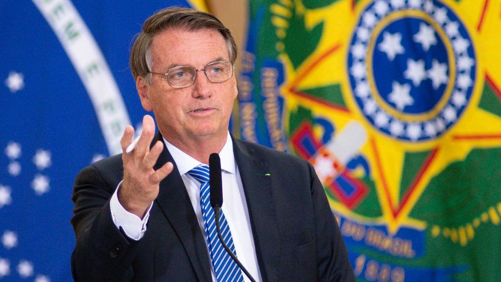 Brazilian President Jair Bolsonaro seeks re-election in October.