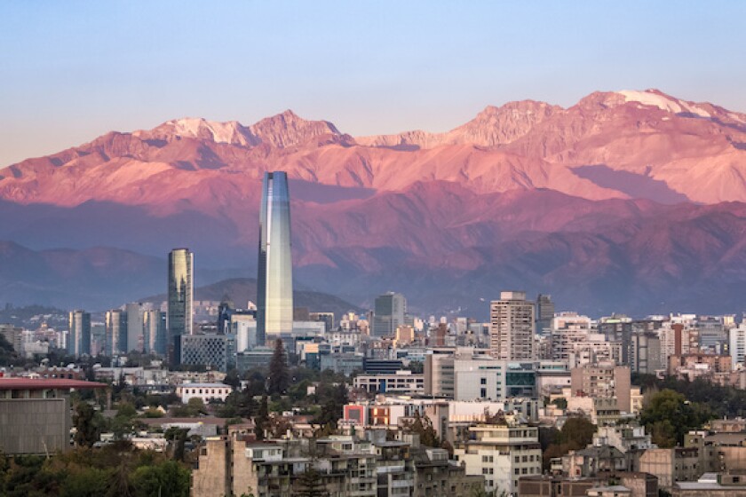 Chile's capital, Santiago.