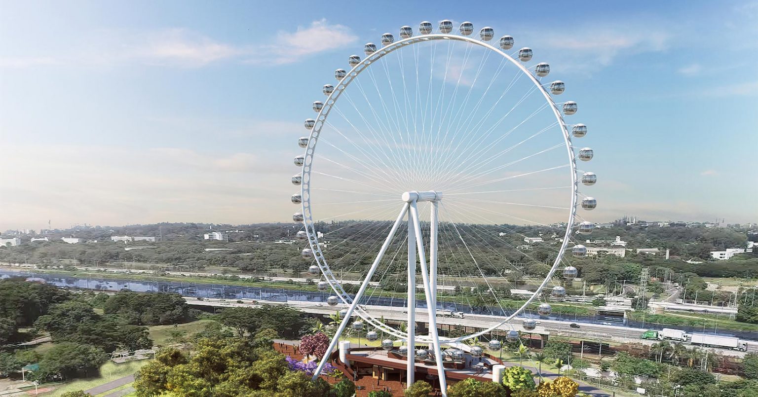The São Paulo Ferris wheel will be located on the banks of the Pinheiros River. (Photo internet reproduction)