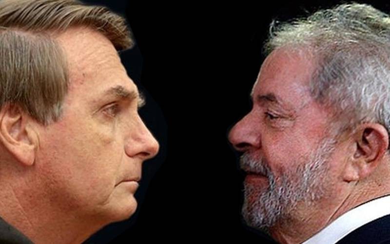 Jair Bolsonaro and Luiz Inácio Lula da Silva. (Photo internet reproduction)