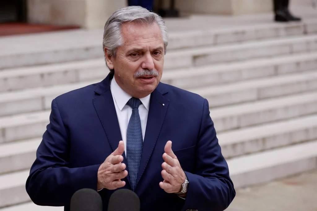 Argentine President Alberto Fernández.